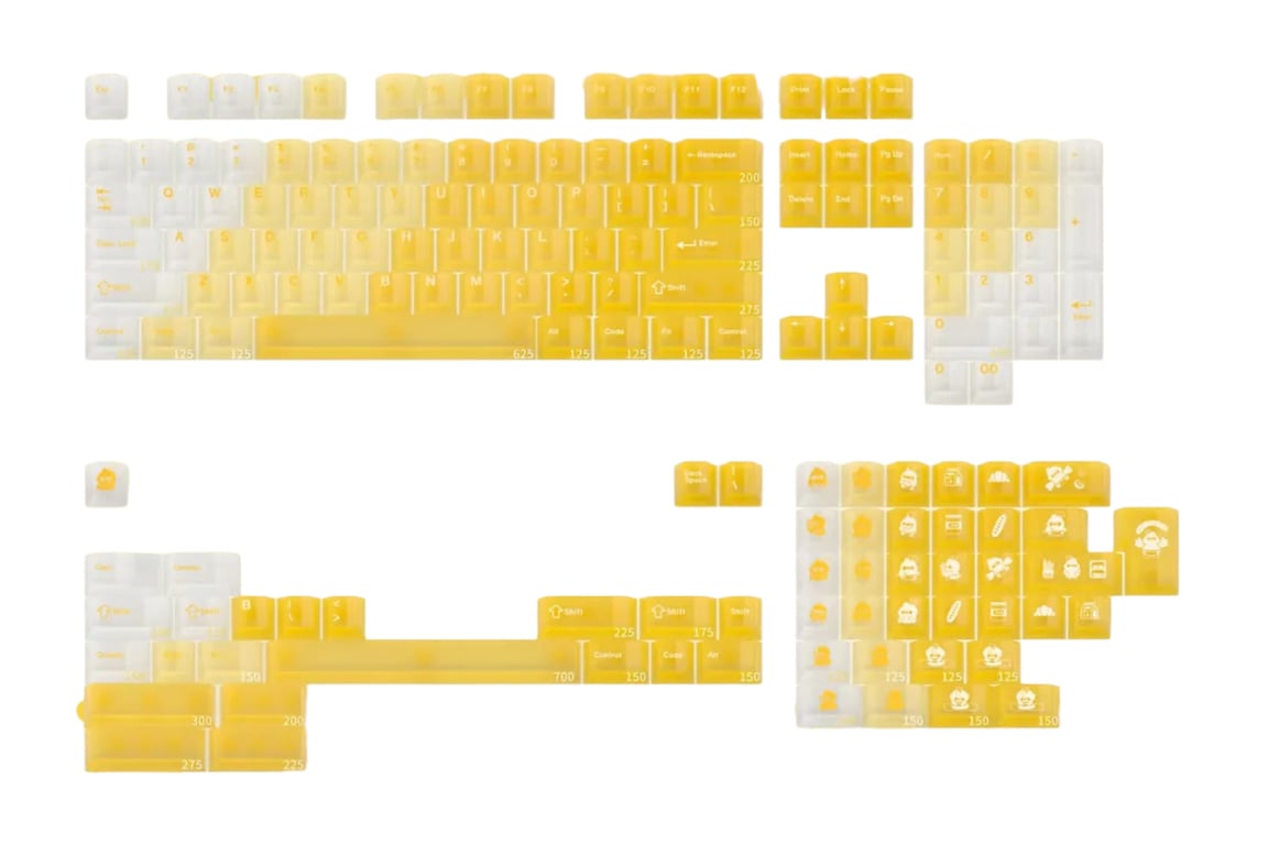 Domikey Duck Bakery keycap set