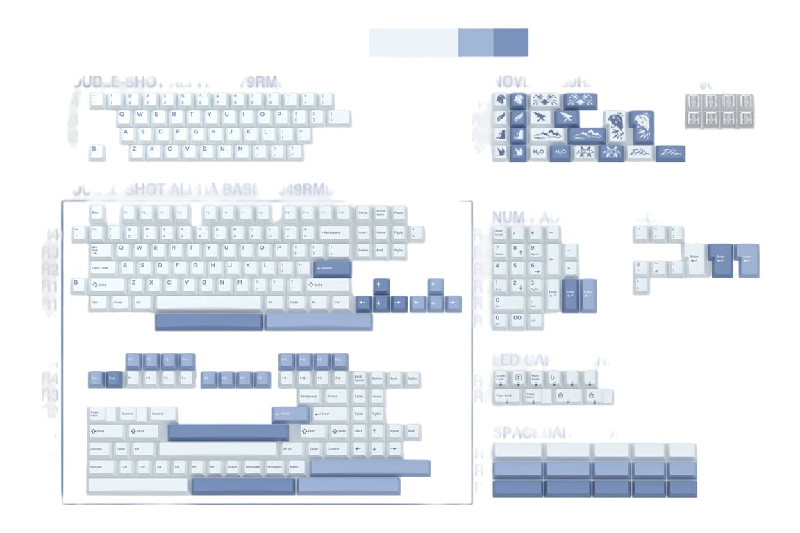 Domikey Silent Plateau keycap set