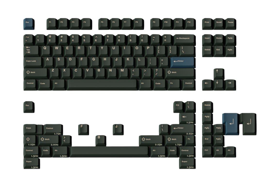 ePBT Acadia keycap set