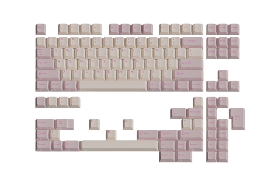 ePBT Axolotls keycap set