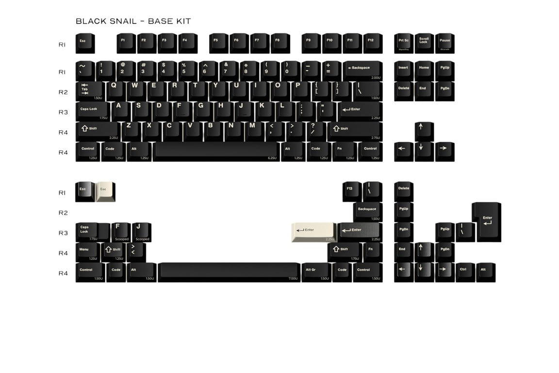 GMK Black Snail keycap set