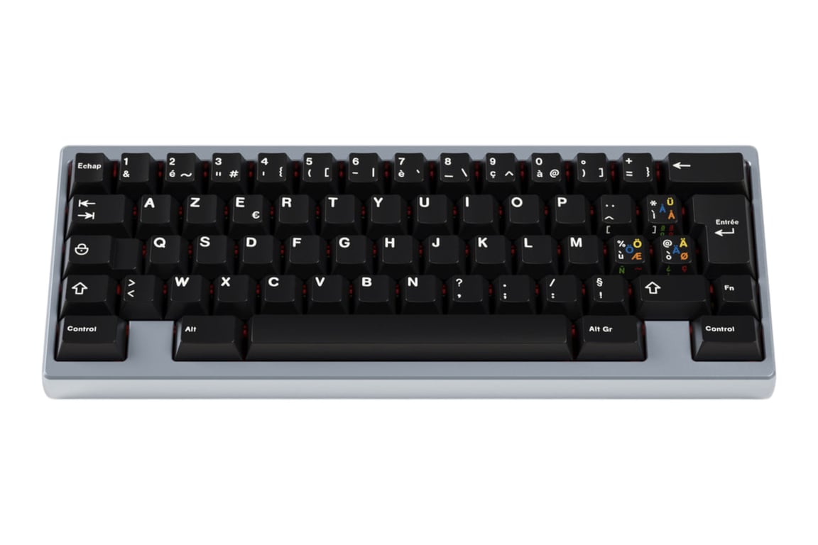 GMK Blanc sur Noir keycap set