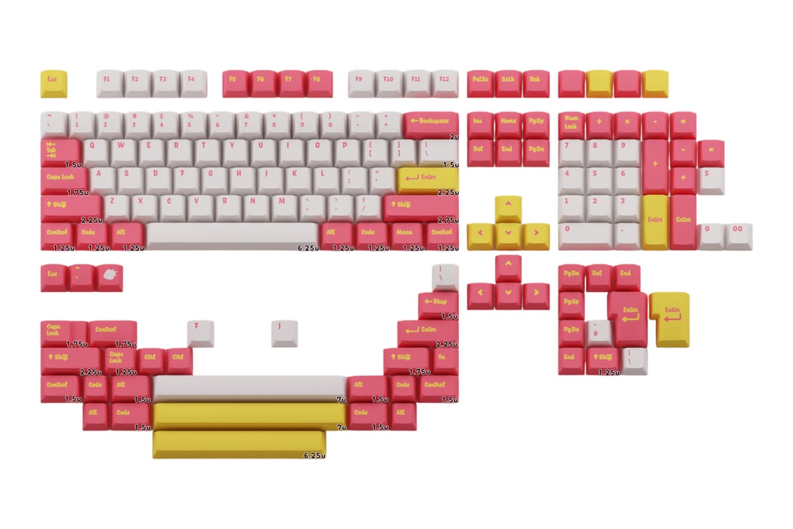 Infinikey Strawberry Lemon Soda keycap set
