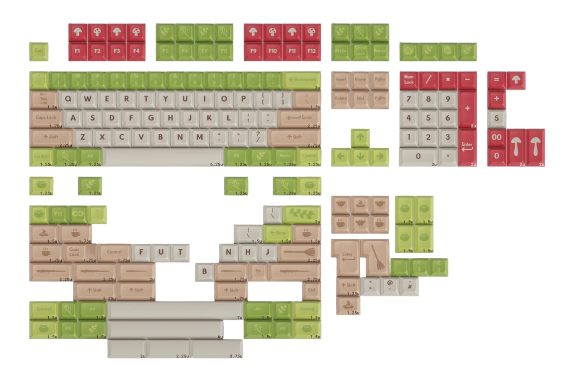 Infinikey DSA NATURE WITCH keycap set