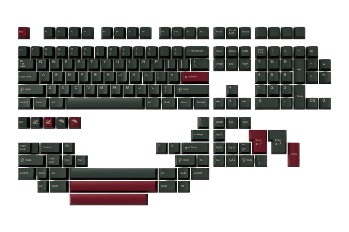 Infinikey Græn keycap set