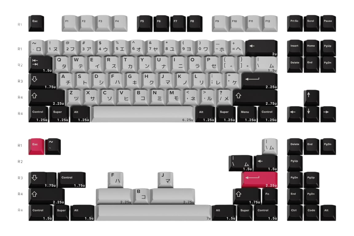 Infinikey Monochrome keycap set