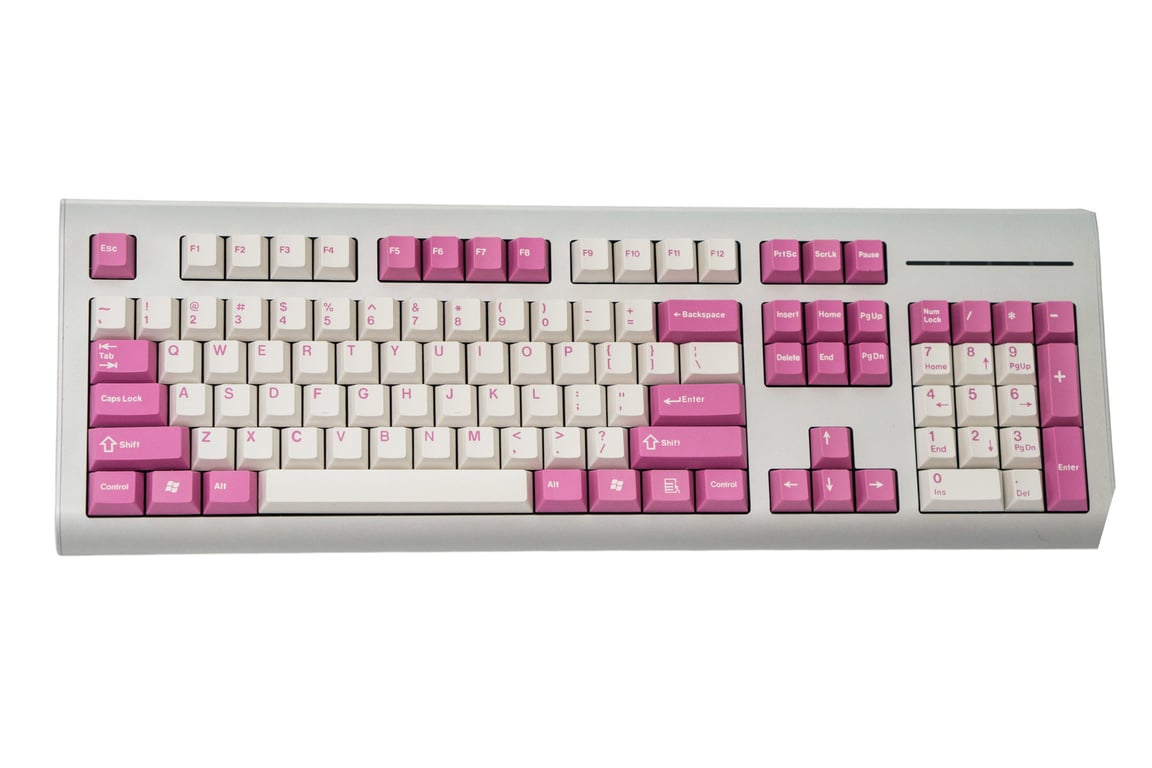 JTK Pink/White Angel Kit keycap set