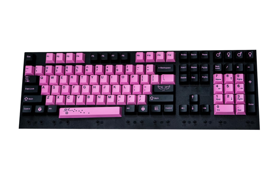 JTK Black/Pink Devil Kit keycap set