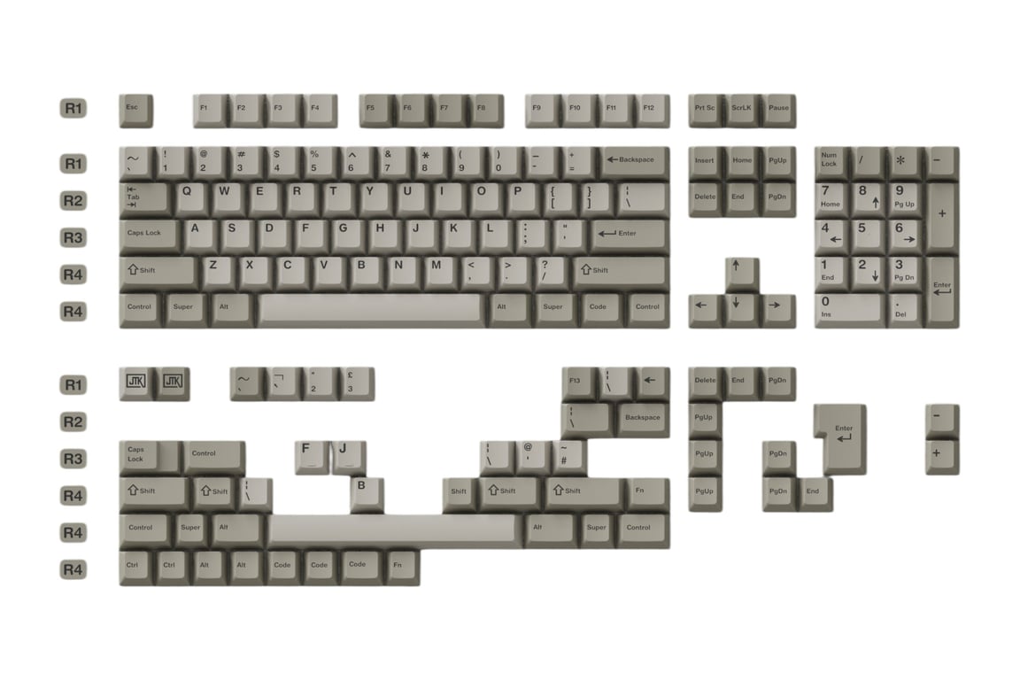 JTK Beige keycap set