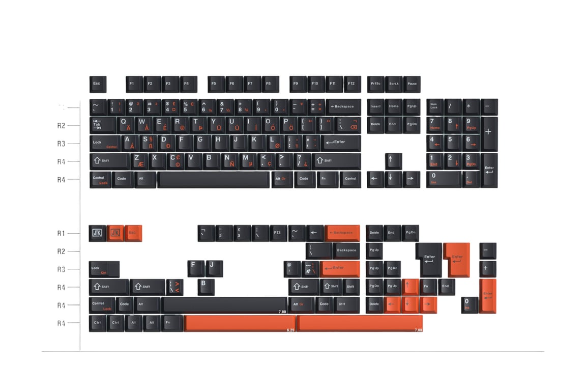 JTK Flight keycap set