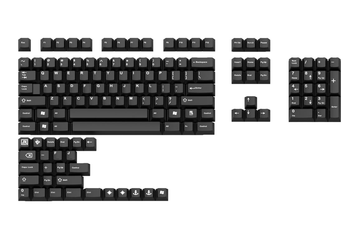JTK Black Two-color keycap set