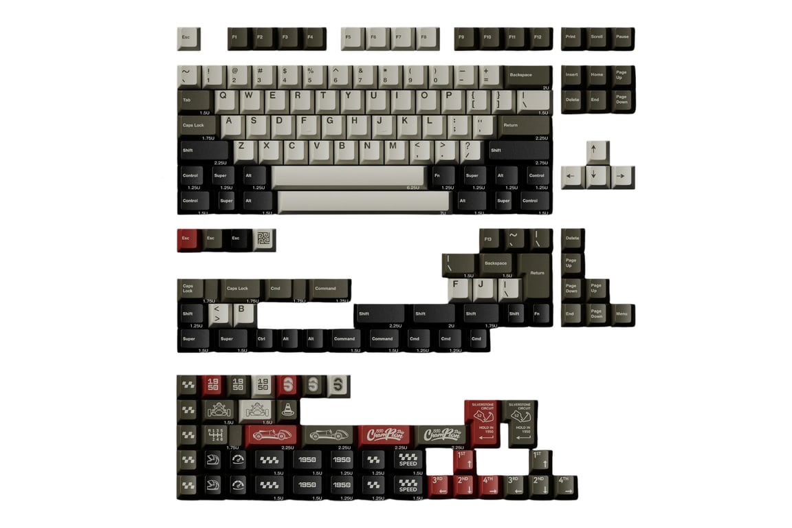 KBDfans PBTfans 1950 keycap set
