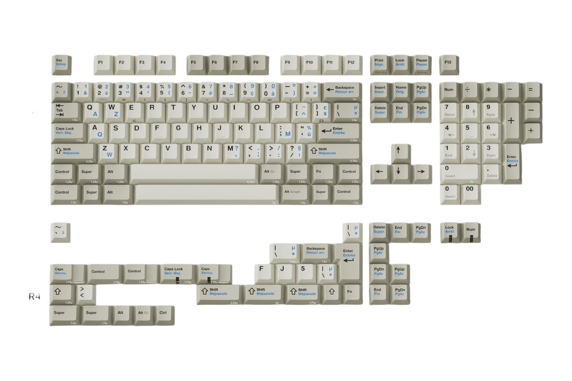KBDfans PBTfans Doppelganger French keycap set