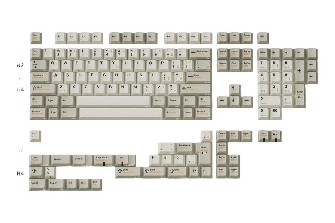 KBDfans PBTfans Doppelganger German keycap set