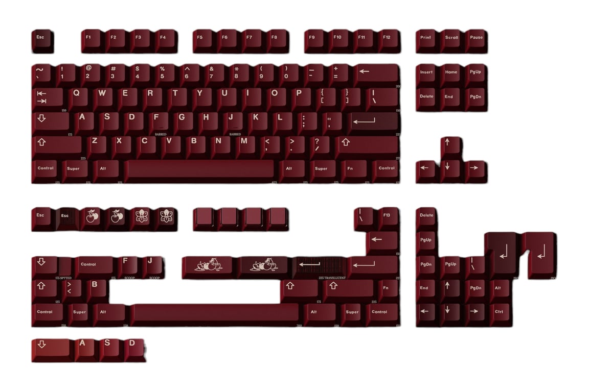 Keykobo Key kobo Cherries keycap set