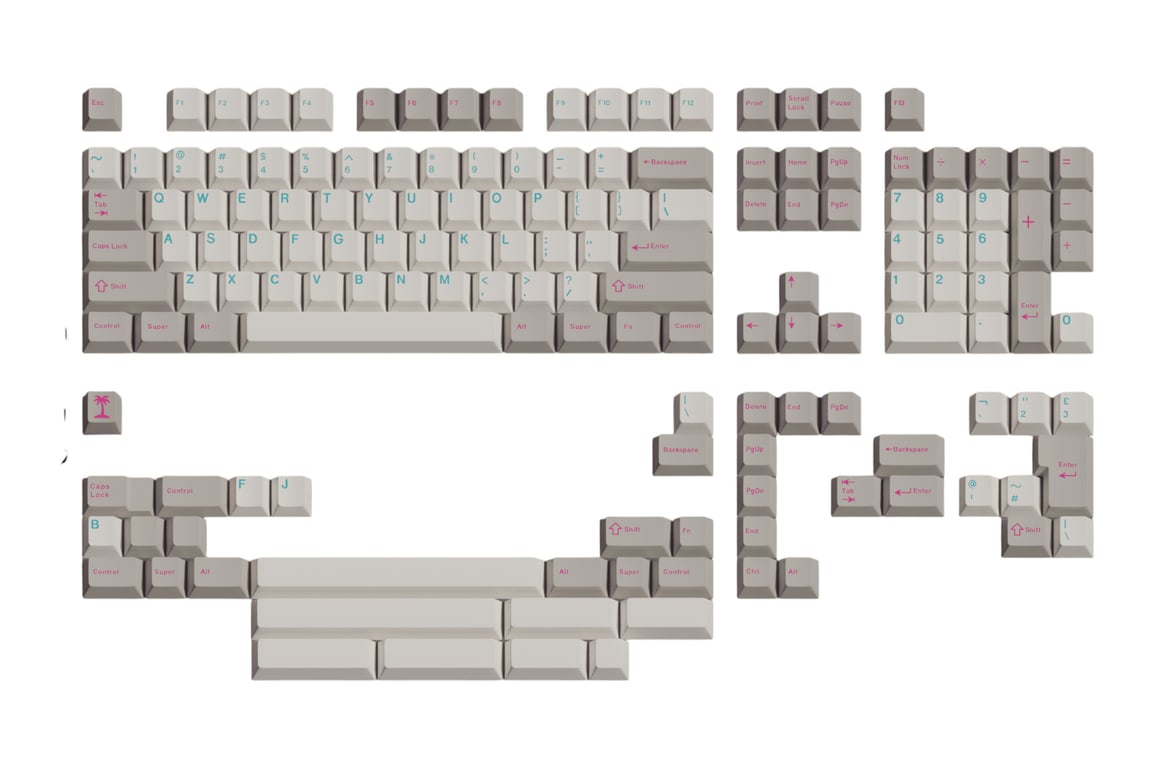 Keykobo Key Kobo Miami Dawn keycap set