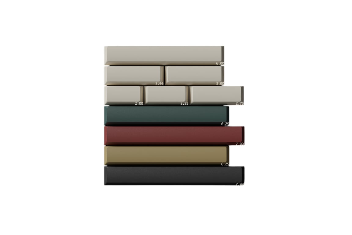 Keykobo Key Kobo Retro Mixed Lights keycap set