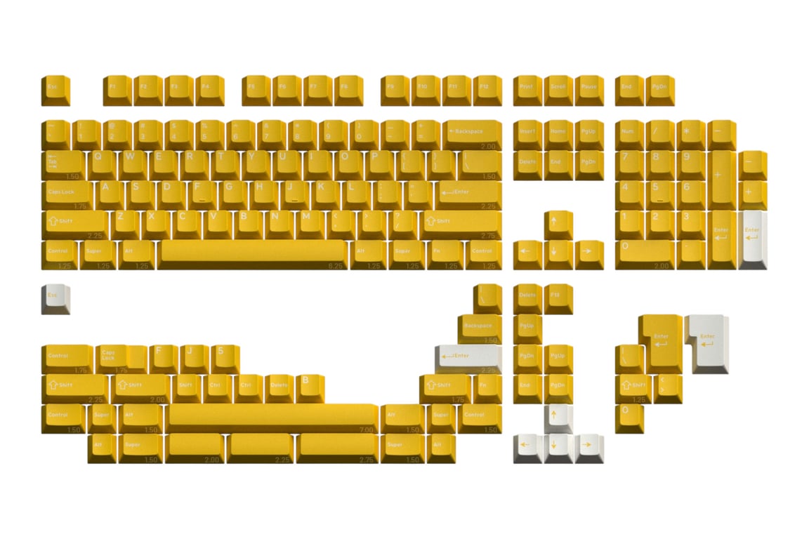 Drop DCX Citrine keycap set