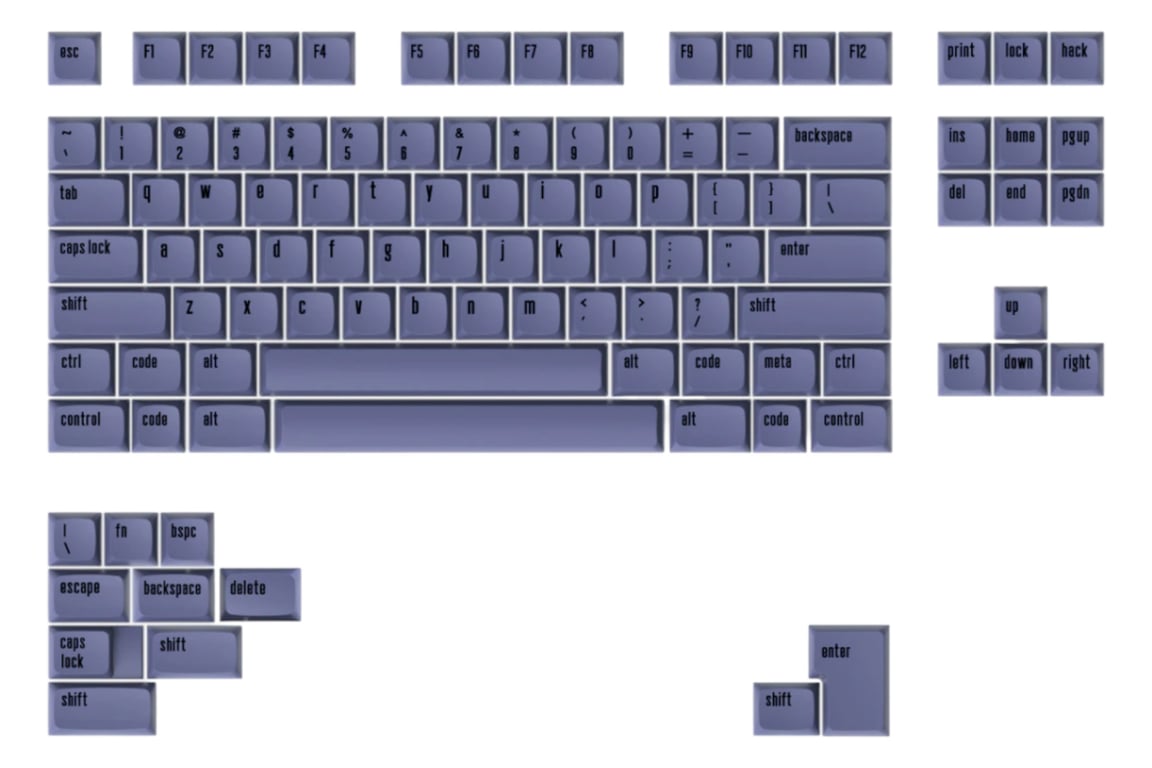Drop MD XDA Canvas keycap set
