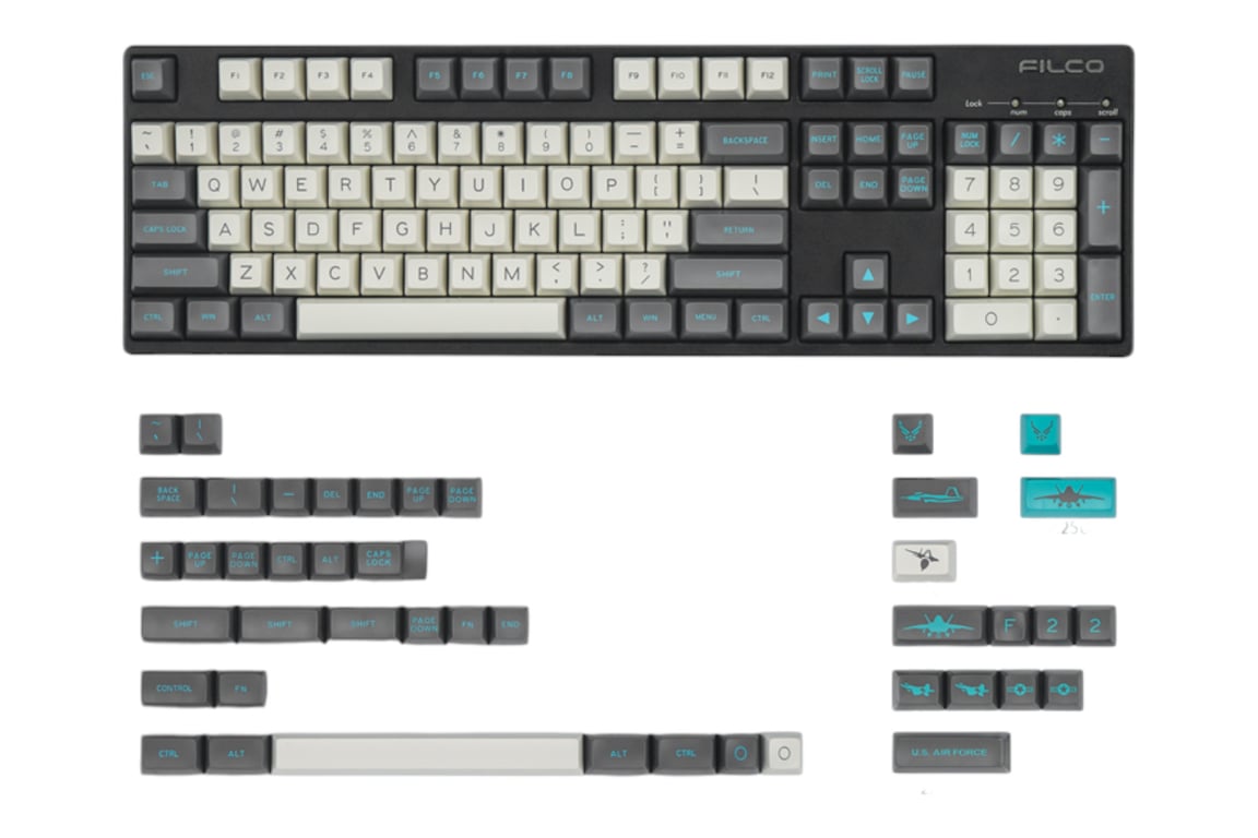 MaxKey F22 keycap set