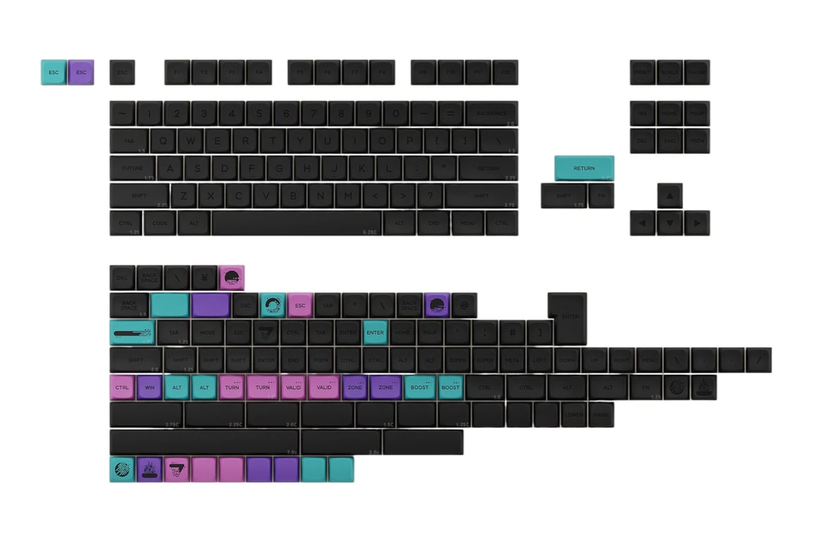 MelGeek MDA Future Suzuri keycap set