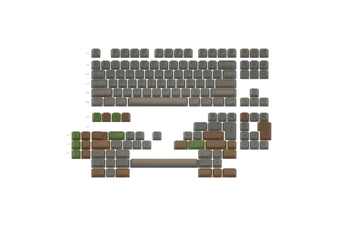 Milkyway Hash Line keycap set