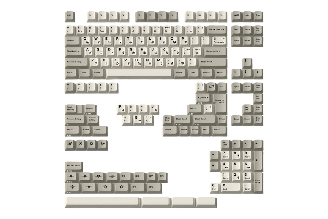 Milkyway MW Cosmic Diving keycap set