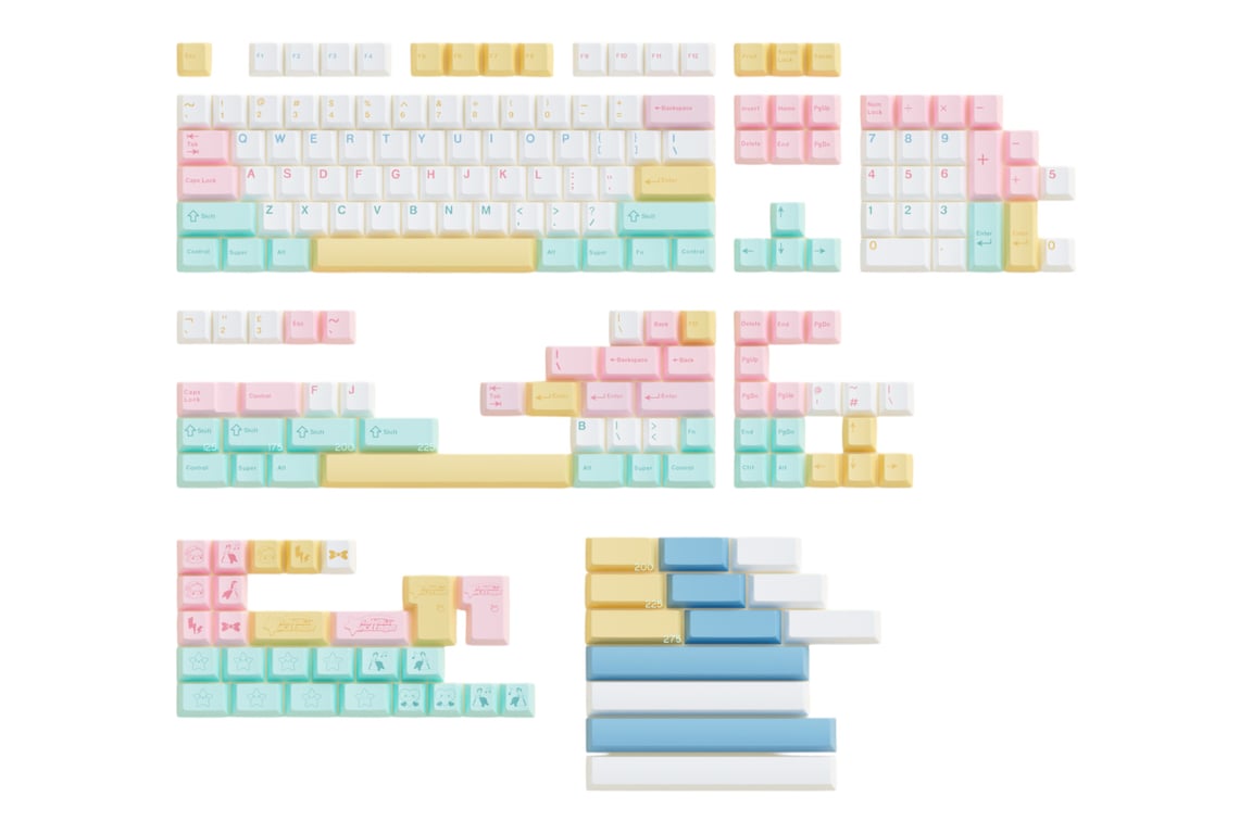 Milkyway MW Kawaii Voltage keycap set
