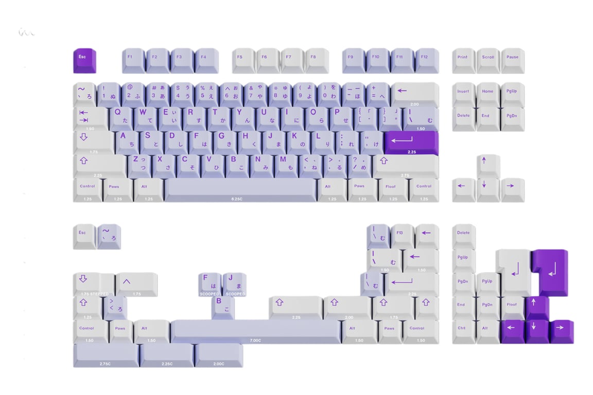 Milkyway MW Paws keycap set