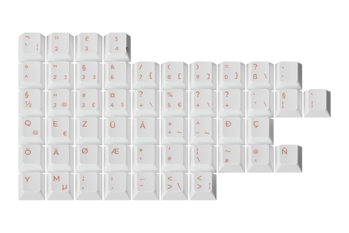 Milkyway MW Pono light keycap set