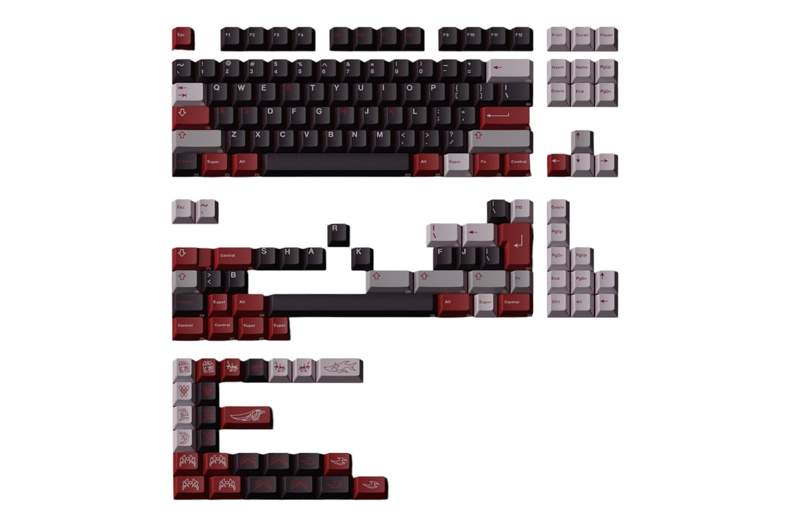 Milkyway Shark Tail keycap set