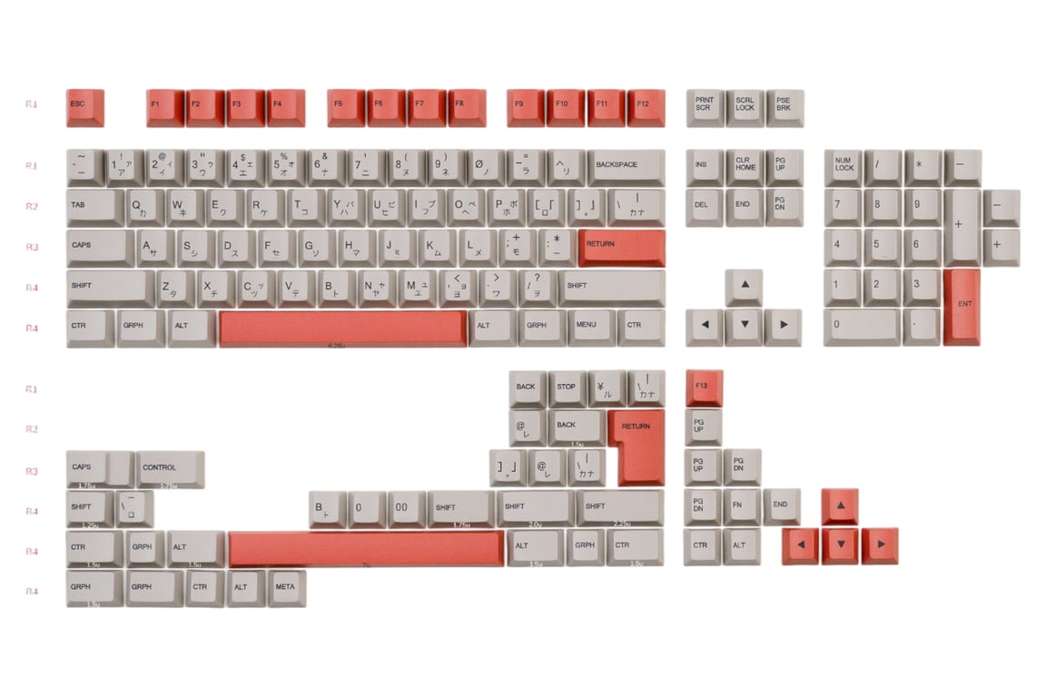 NicePBT Fbasic keycap set