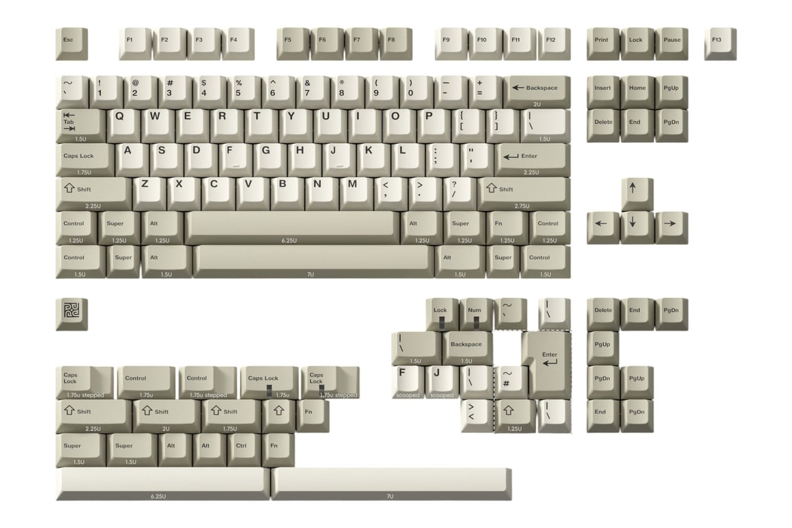 PBTfans Corporate Beige keycap set