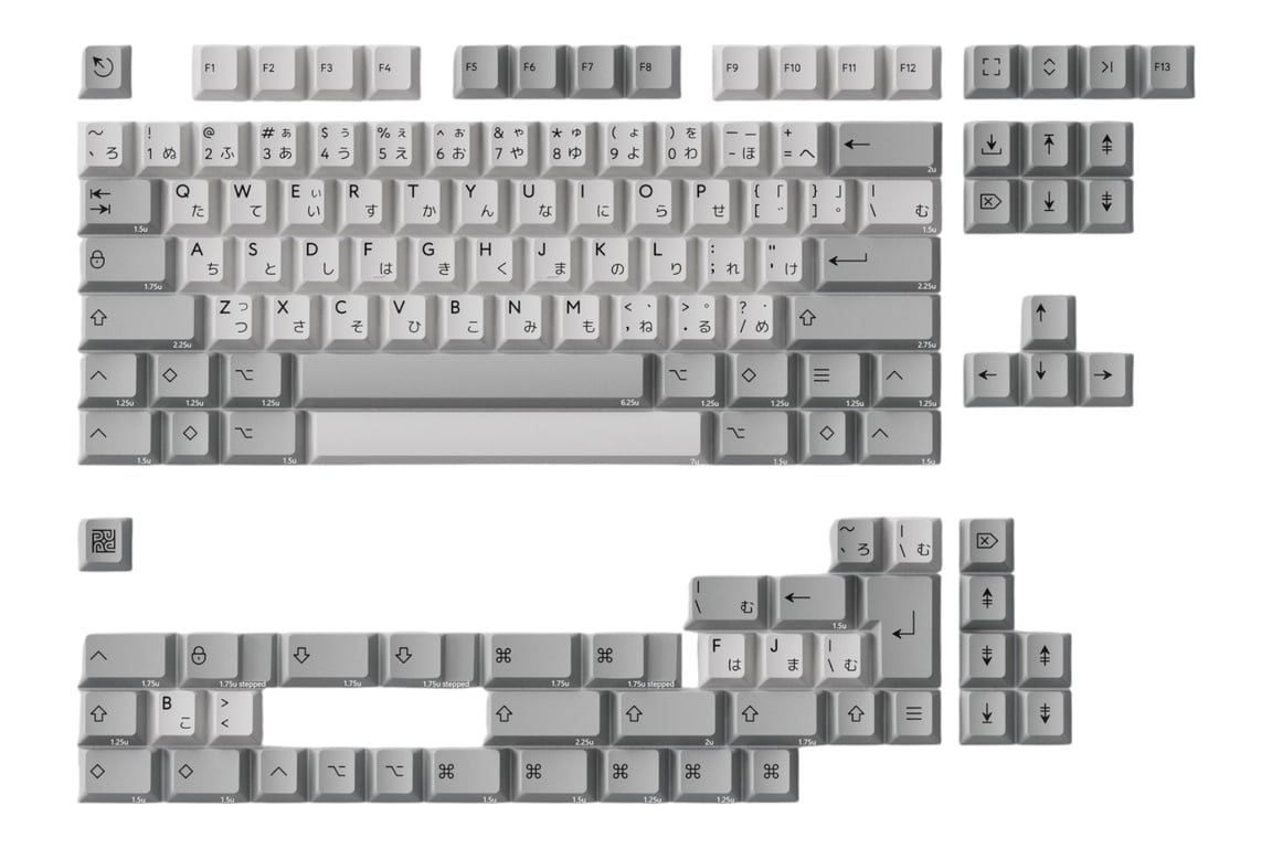 PBTfans Modern JP Desko keycap set