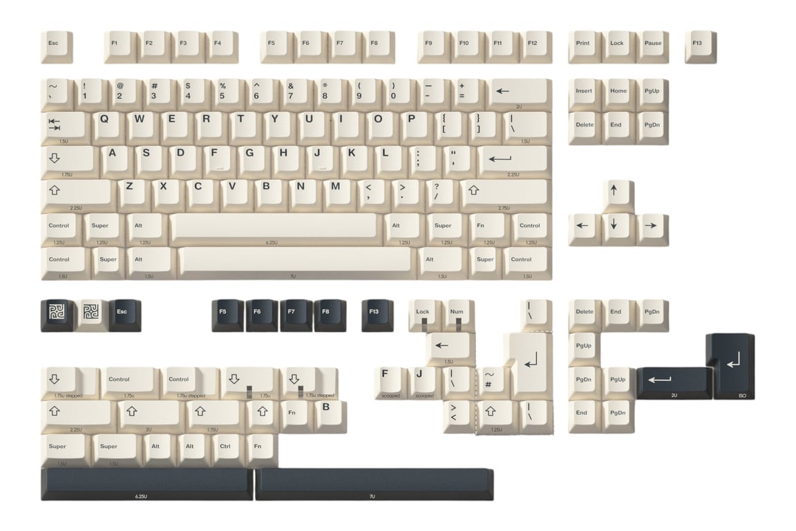 PBTfans Origami keycap set