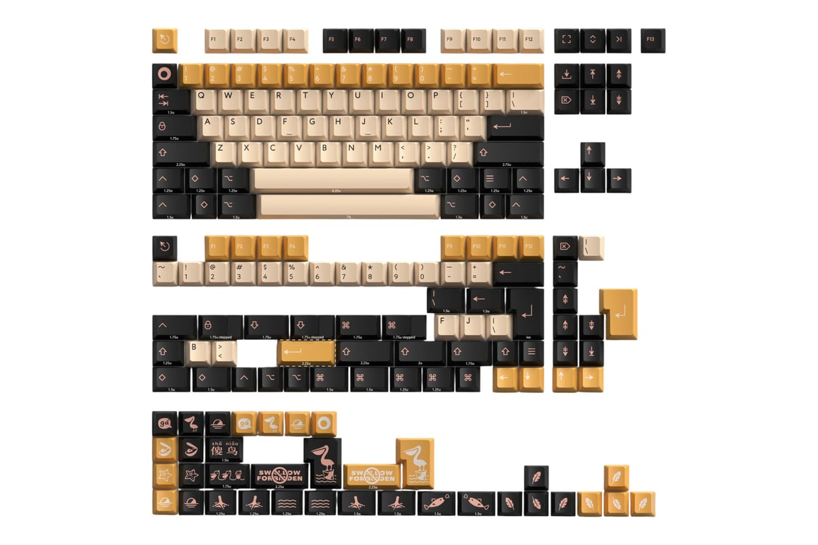 PBTfans Pelican keycap set