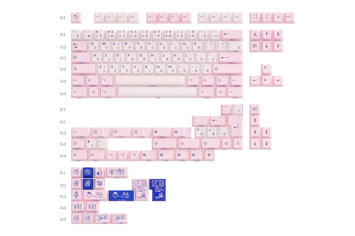 PBTfans Poco keycap set