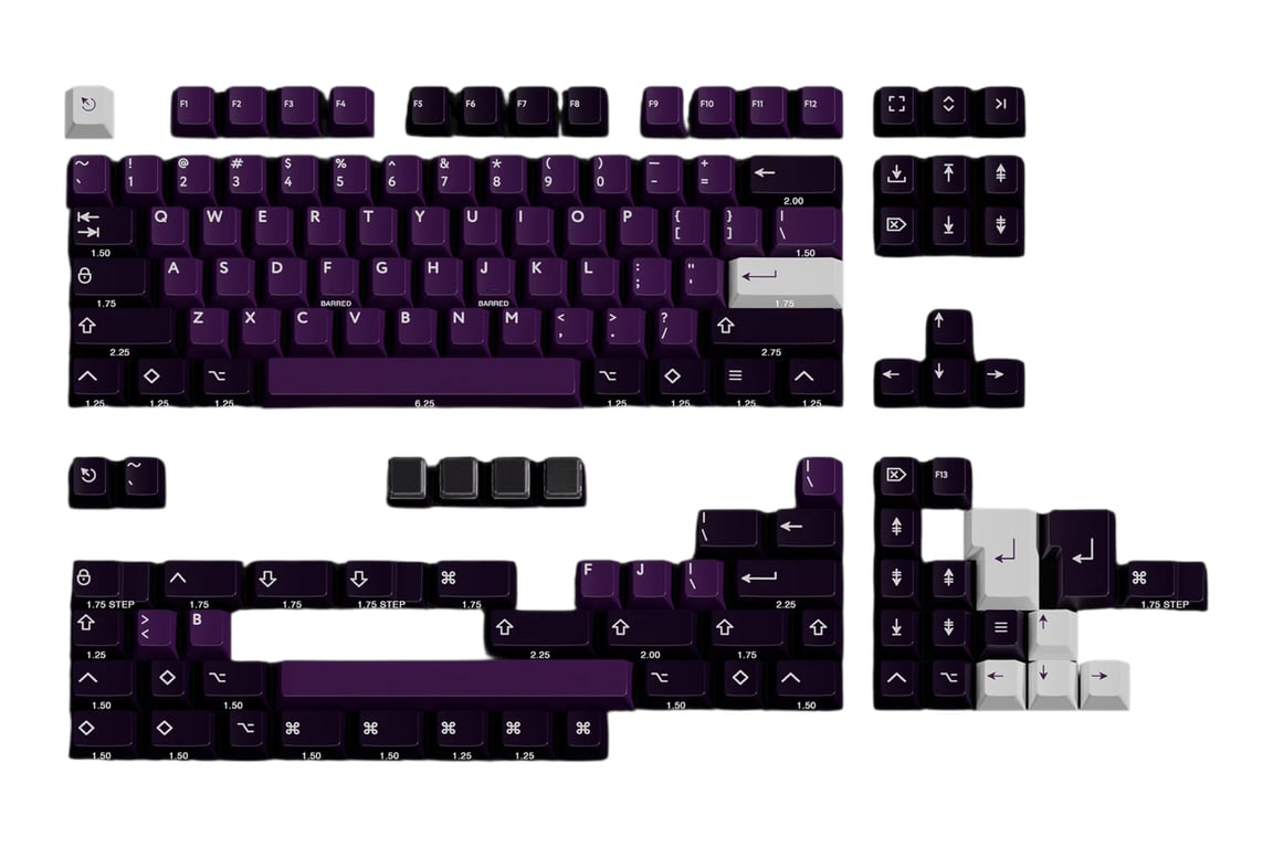 PBTfans Purpurite keycap set