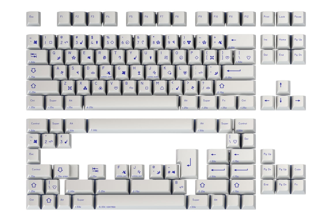 Signature Plastics DCS Delfware keycap set