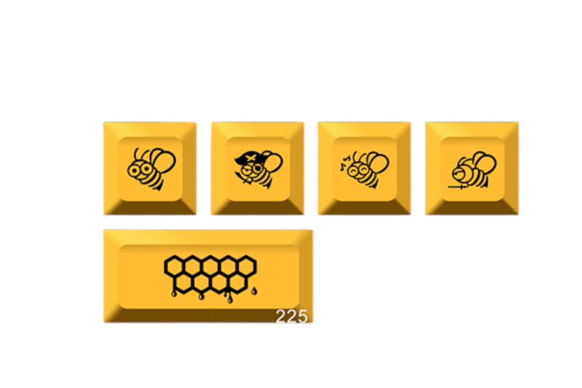 Signature Plastics SA Little Bee Novelties keycap set