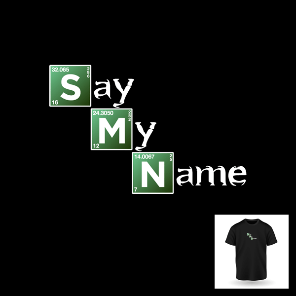 Bay38 Bay38 Black Say My Name T-Shirt in Black