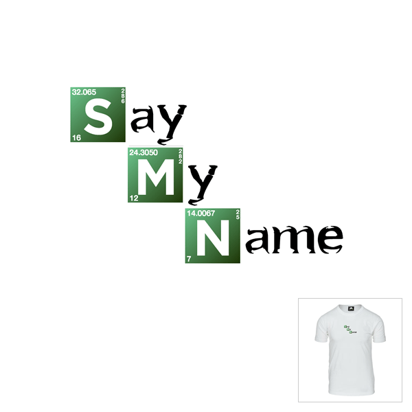 Bay38 Bay38 White Say My Name T-Shirt in White