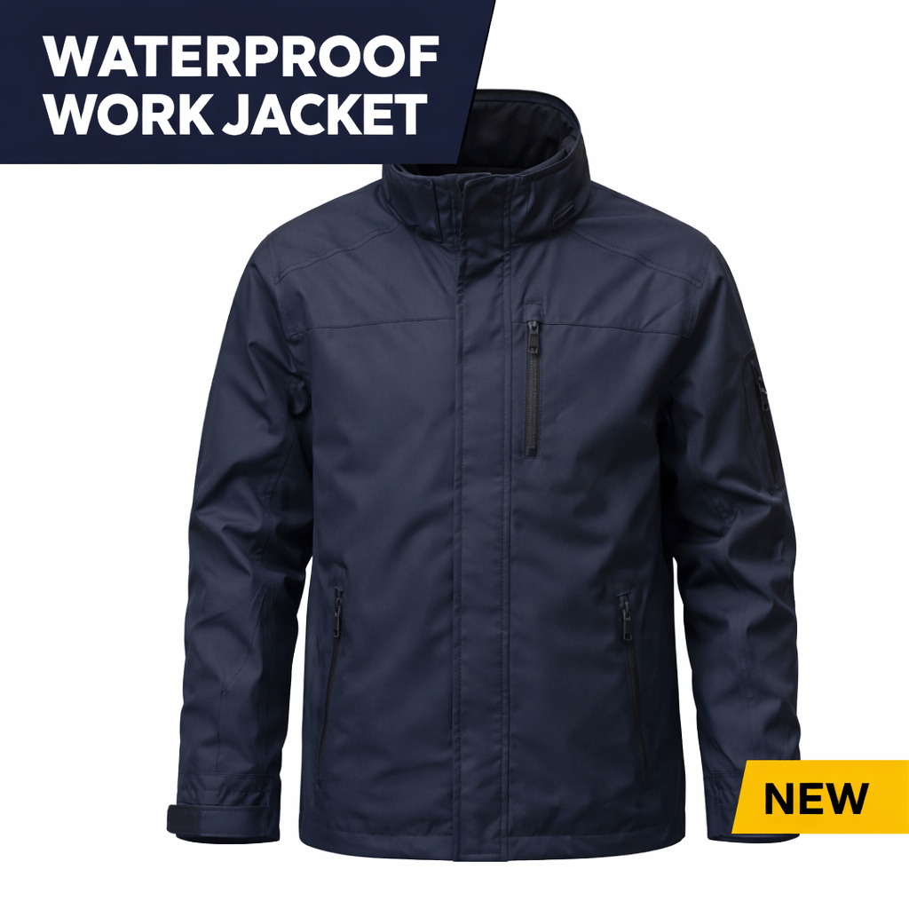 Tee Jays Tee Jays T9606 Waterproof Work Jacket, Navy in Navy