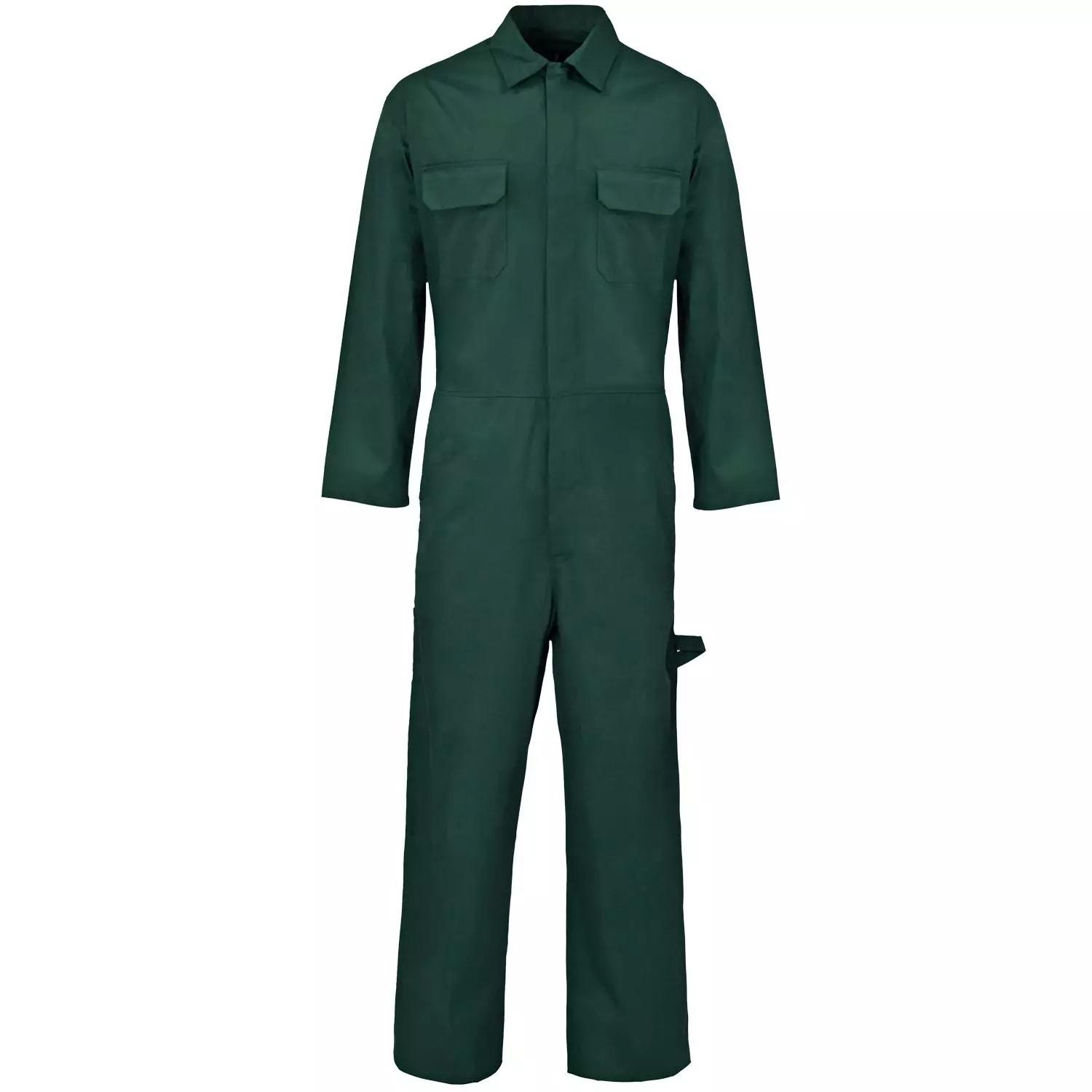 Supertouch Bottle Polycotton Work Coverall Basic - Bottle Green