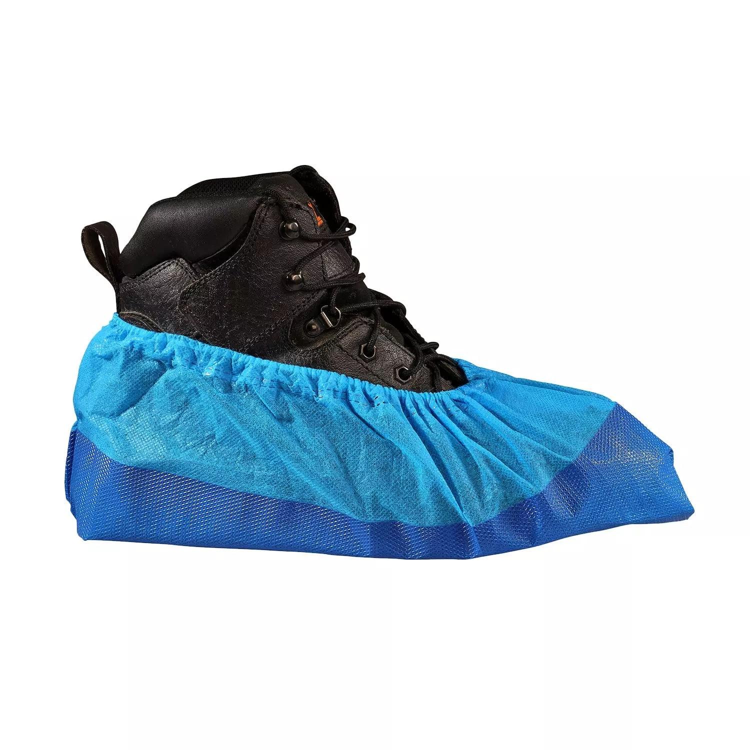 Supertouch Supertouch CPE/PP Deluxe Overshoes Disposable - Blue - 400 Pieces in Blue/Blue
