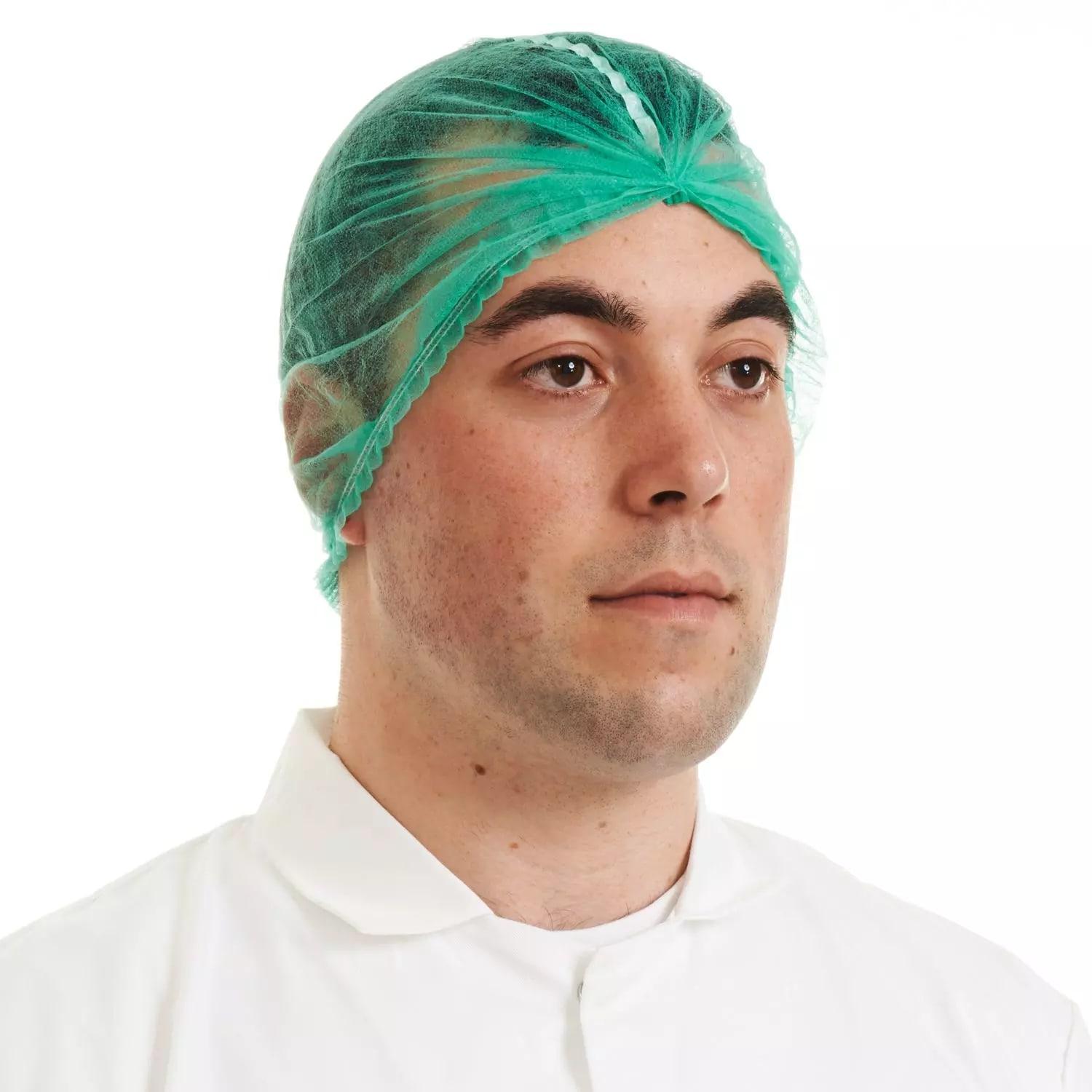 Supertouch Supertouch Detectable Mob Cap - 1000 Pieces - Green in Green