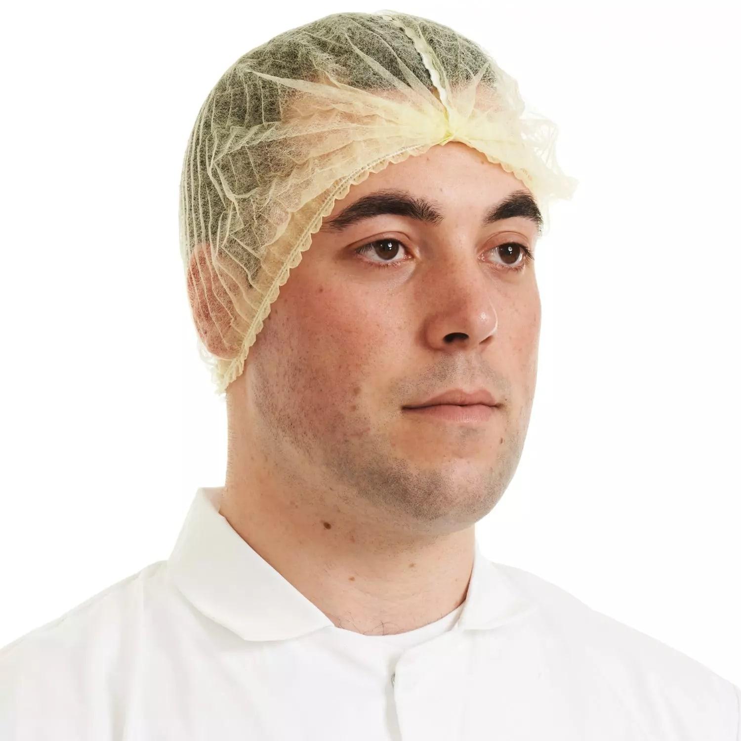 Supertouch Detectable Mob Cap - 1000 Pieces - Yellow