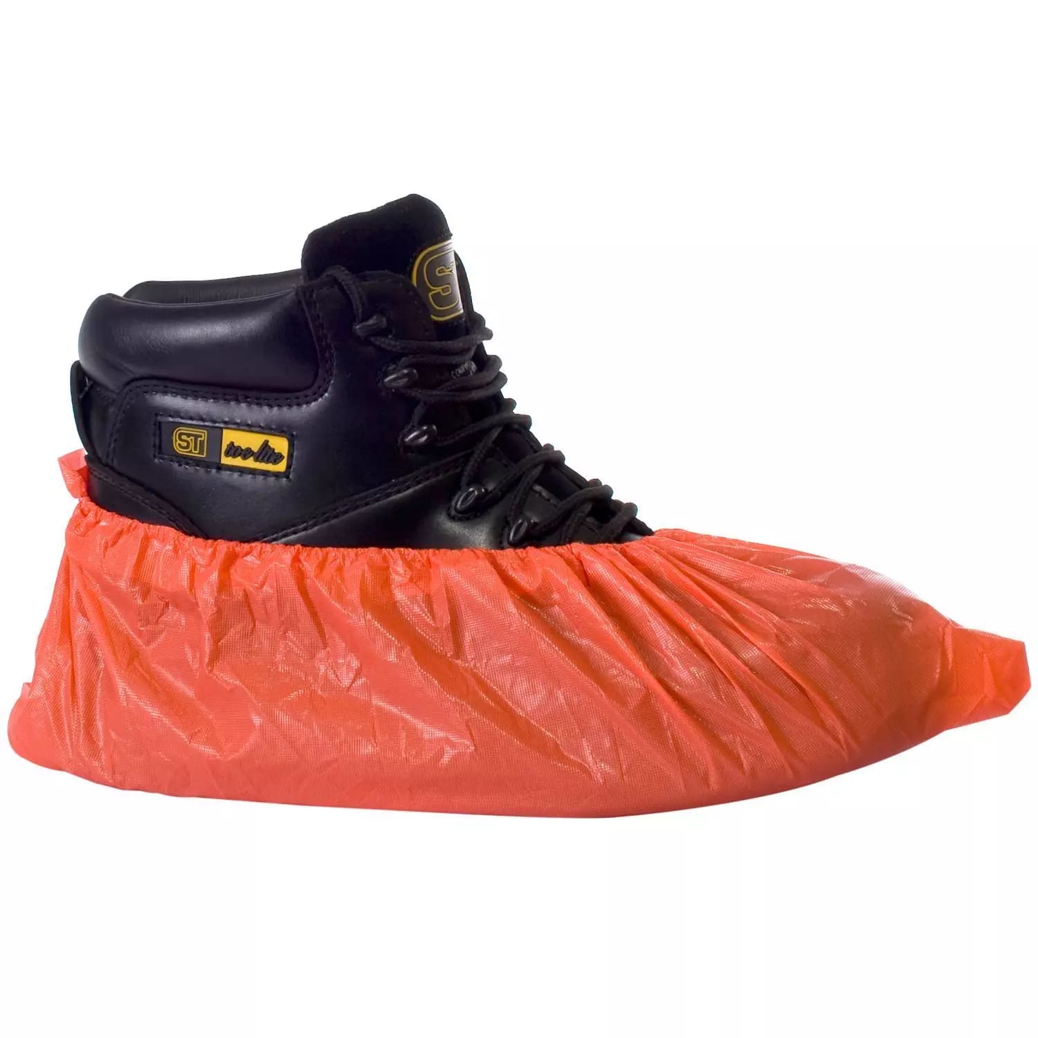 Supertouch Economy CPE Disposable Overshoes - 2000 Pieces - Red