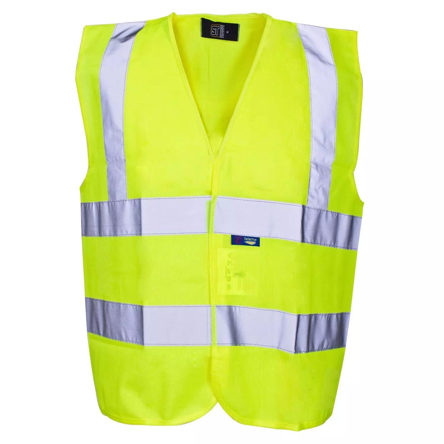Supertouch Hi Vis Builders Vest - Yellow