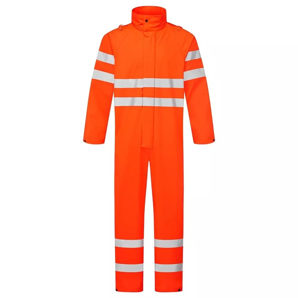 Supertouch Supertouch Hi Vis Stormflex PU Coverall - Orange in Orange